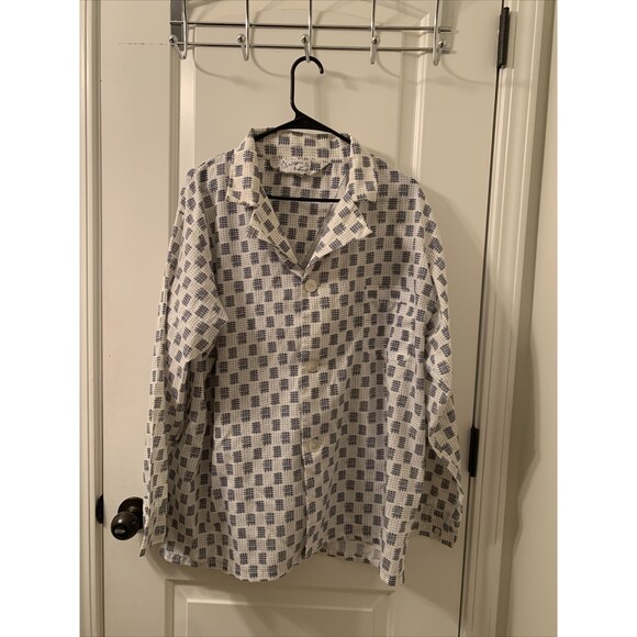 John Weitz Mens 2XL Print Shirt Long Sleeve Button Down Casual - Picture 1 of 12